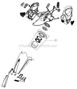 Page A Diagram and Parts List for M0804  Dirt Devil Hand Vacuum